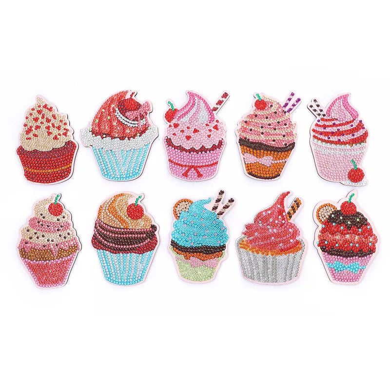 Coasters Cupcakes 10 pieces