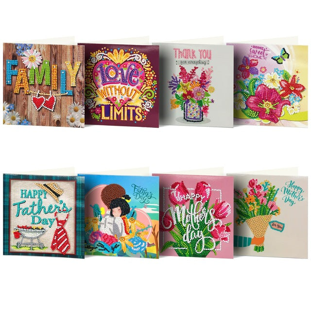 Wenskaarten set 8st (HKDZ05)