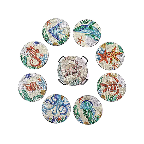 Coasters Marine life 8 pcs
