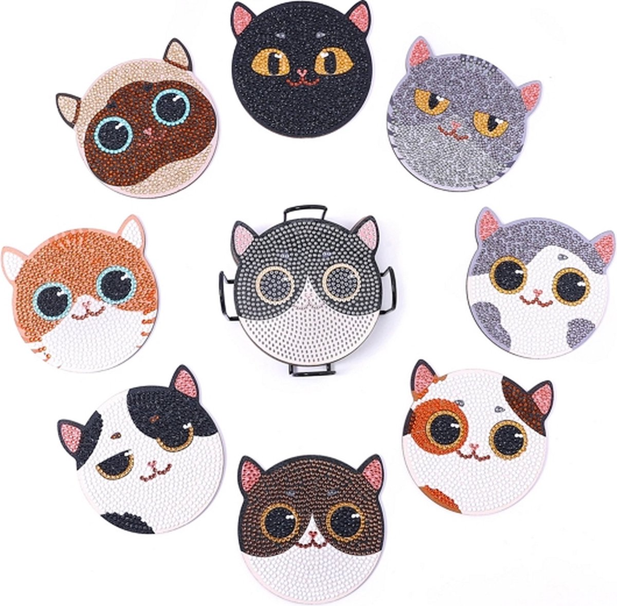 Onderzetters Katten 8 stuks