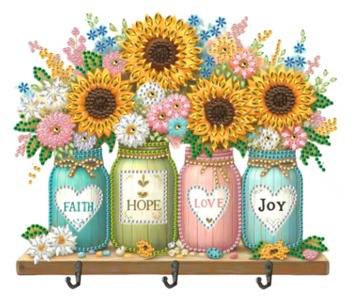 Sleutelrekje Zonnebloemen