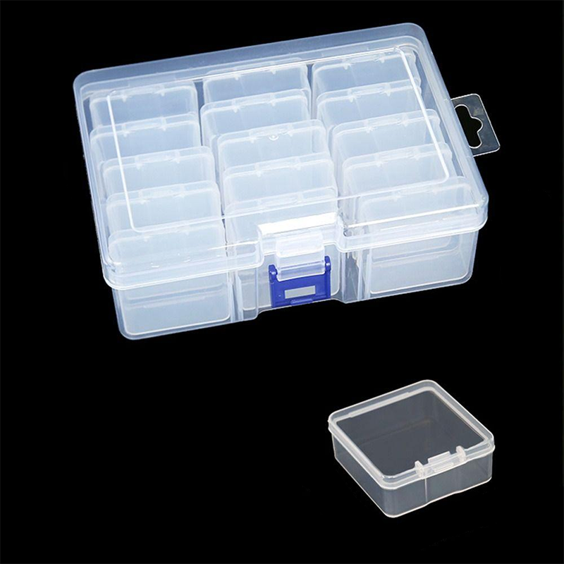 Opslagbox 15 vierkante bakjes