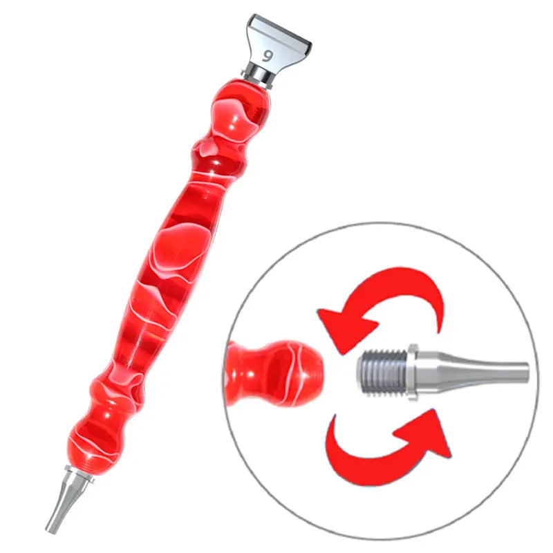 Ergonomic Pen colored with metal tip