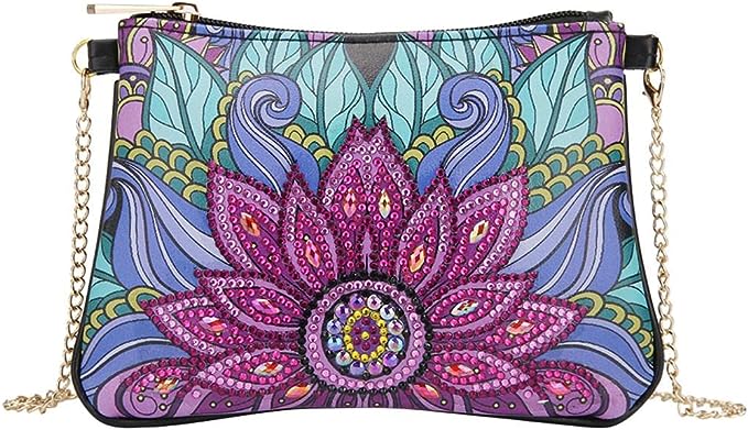 Shoulder bag with flower