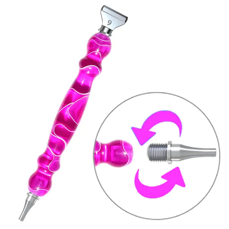 Ergonomic Pen colored with metal tip
