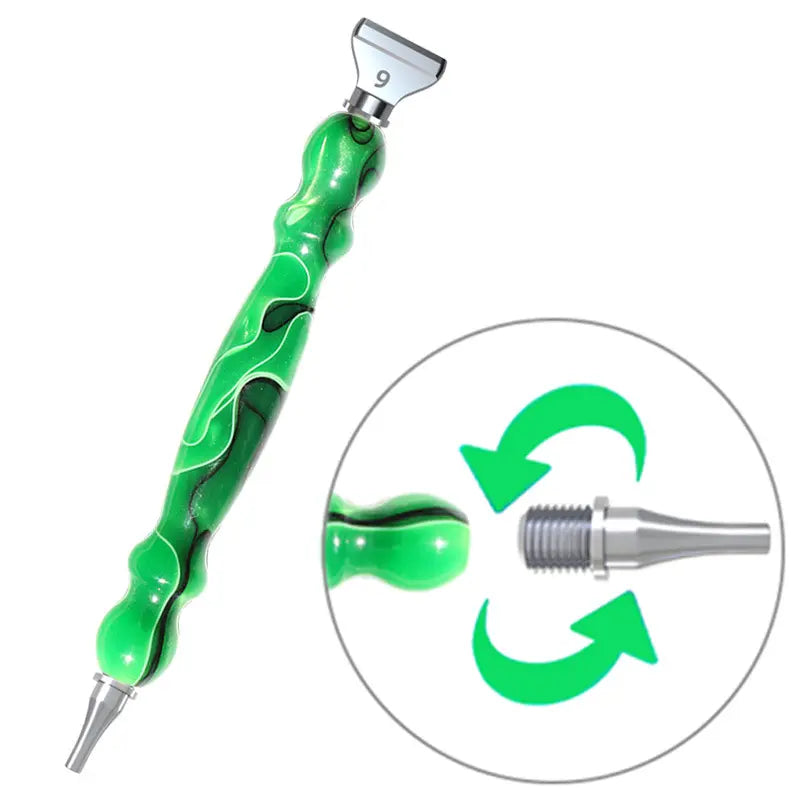 Ergonomic Pen colored with metal tip