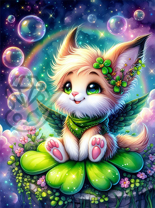 Fellwesen auf Kleeblatt