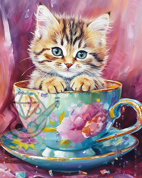 Kitten in Cup