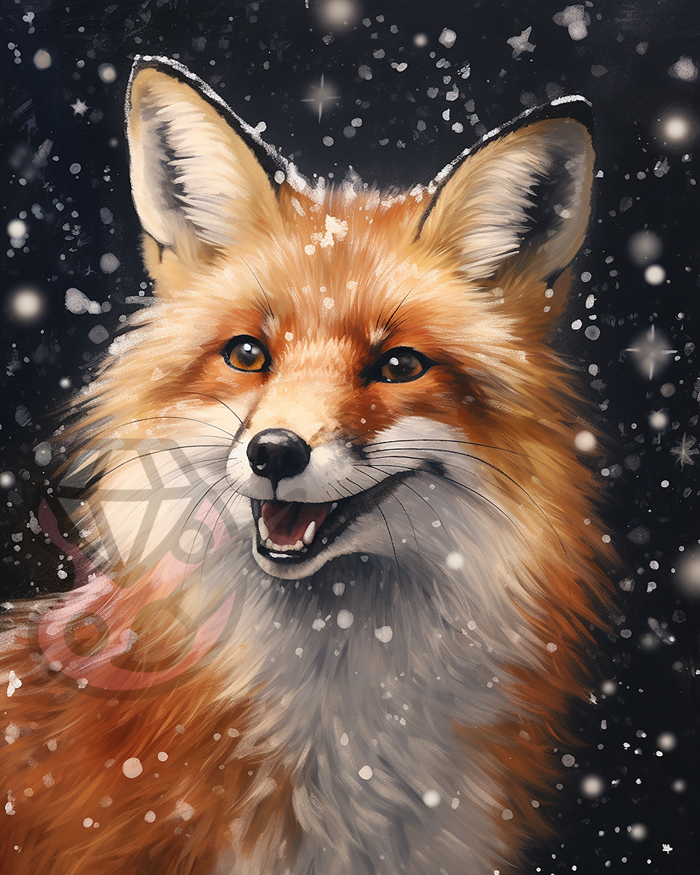Fox in the snow