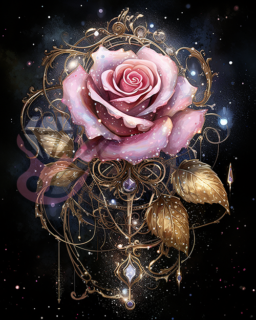 Metallische Rose