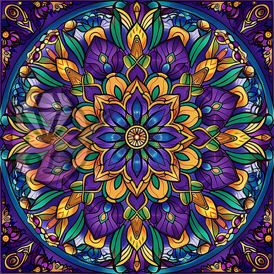 Mandala Purple &amp; Yellow