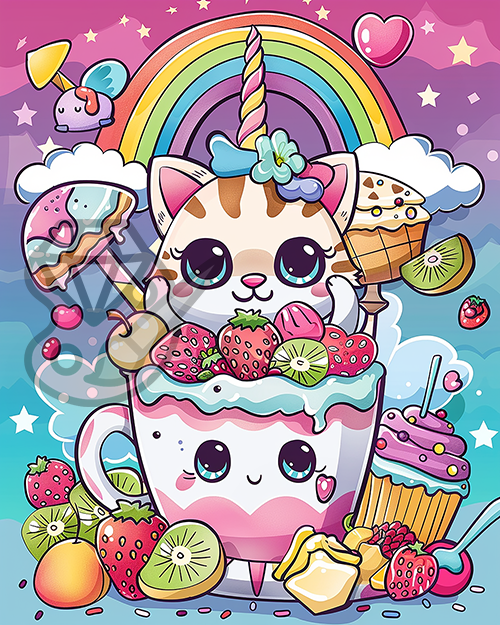 Caticorn Tea Party