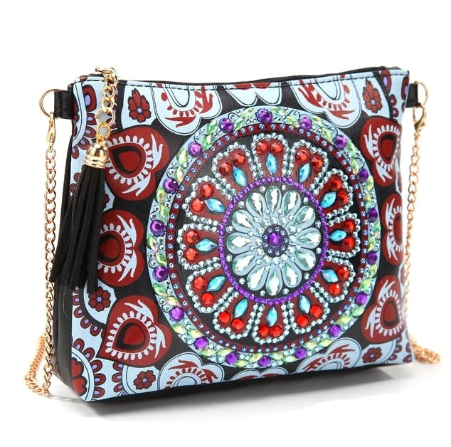 Schoudertas met Cirkelpatroon