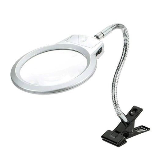 Magnifying lamp with table clamp