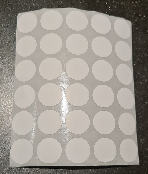 Round stickers white