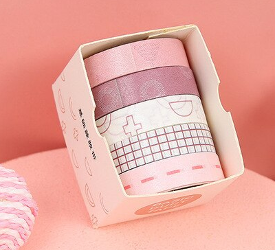 Washi Tape klein, 5 Stück