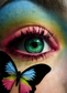 Eye with butterfly