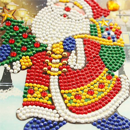 Weihnachtskarte Santa Straße