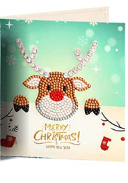 Weihnachtskarte Rentier Frohe Weihnachten