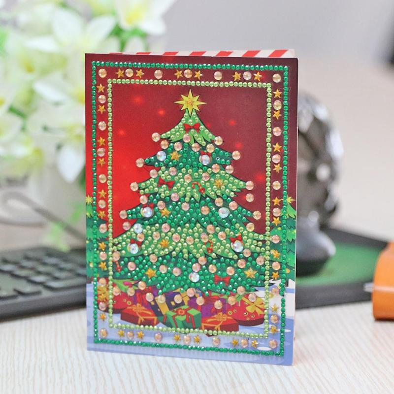 Weihnachtskarte Weihnachtsbaum Rot