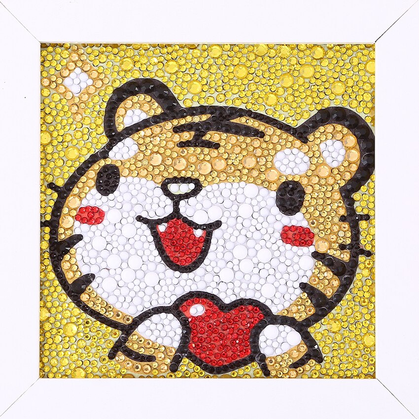 Fotorahmen-Karikatur-Tiger