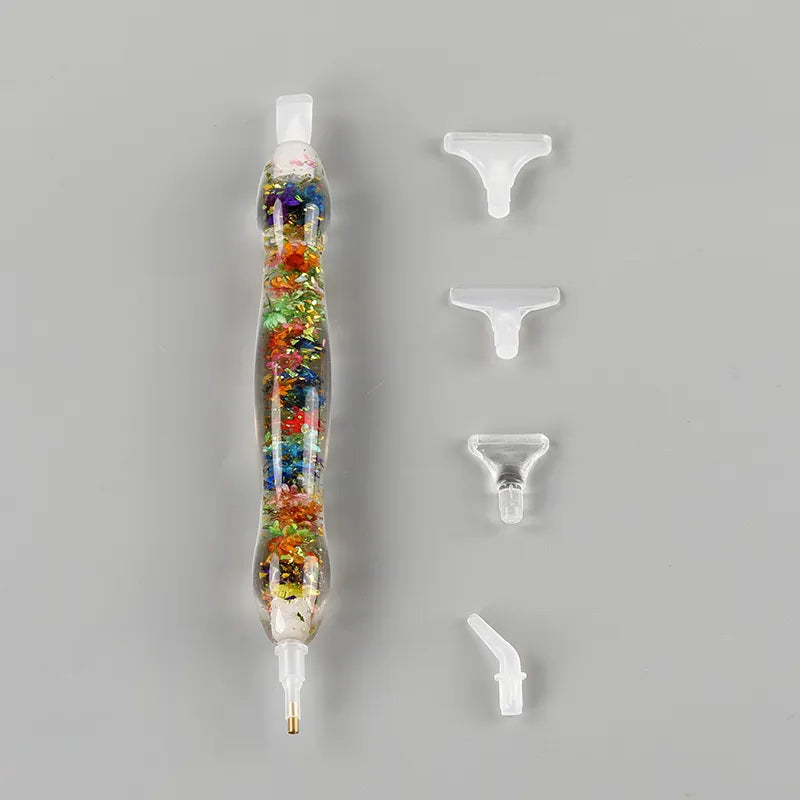 Ergonomic Resin Pen flowers