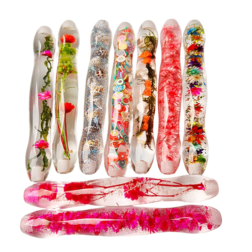 Ergonomic Resin Pen flowers