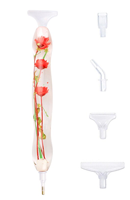 Ergonomic Resin Pen flowers