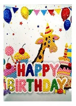 Grußkarte Alles Gute zum Geburtstag Giraffe