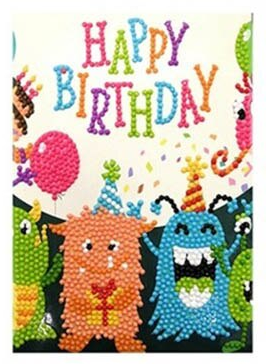 Greeting Card Happy Birthday Monsters