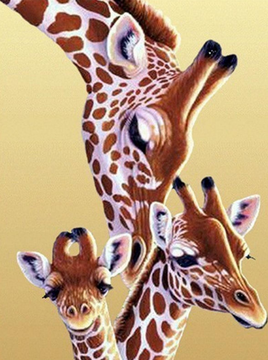 Giraffe with little ones