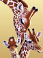 Giraffe mit kleinen