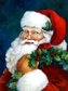 Santa Claus with Holly