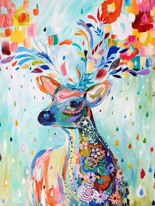 Colorful deer