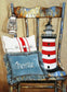 Still life lighthouse on chair