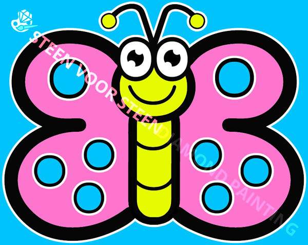 Cartoon Vlinder