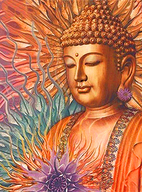 Kleurige Buddha