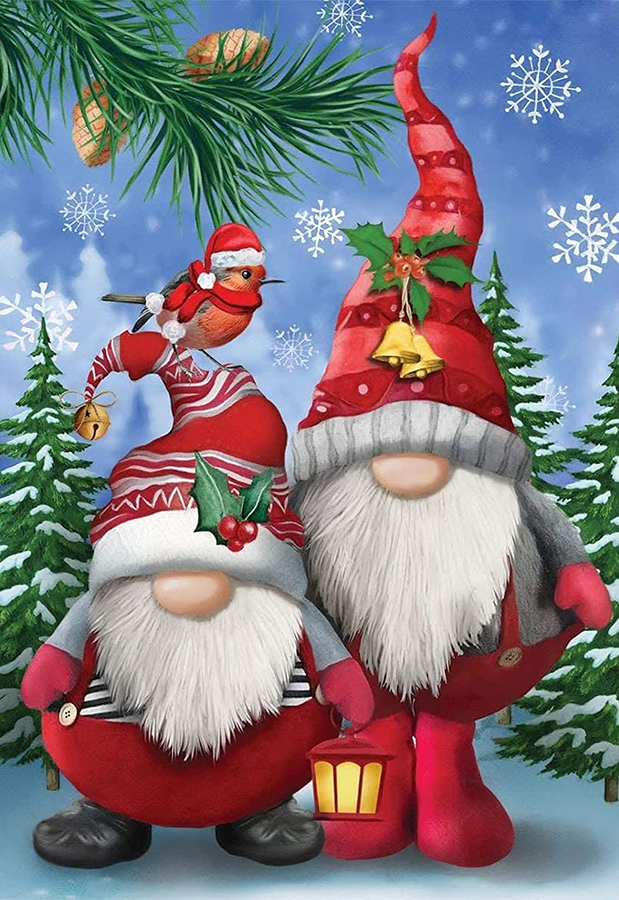 Christmas Gnomes in the snow