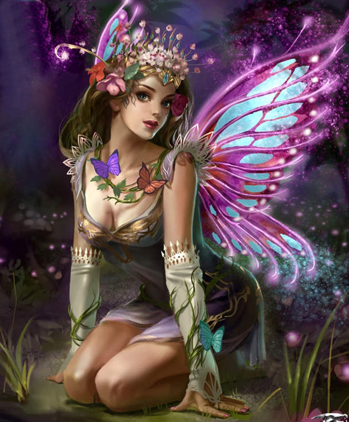 Fairy with flower crown