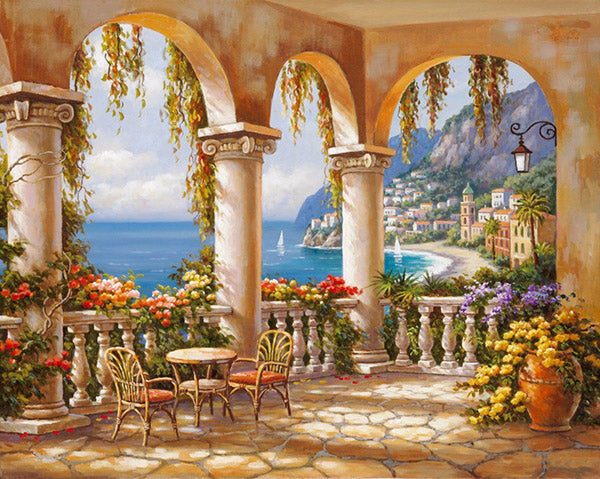 Terrasse mit Meerblick