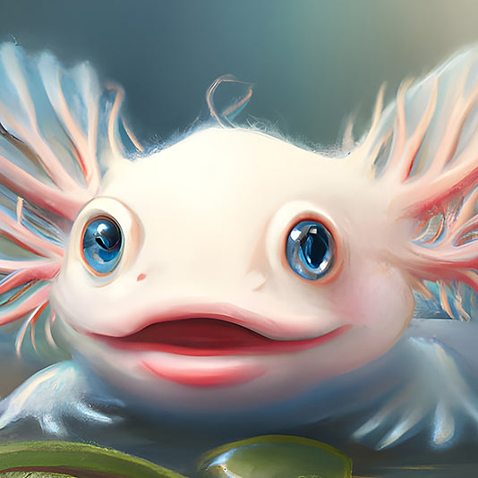 Glücklicher Axolotl
