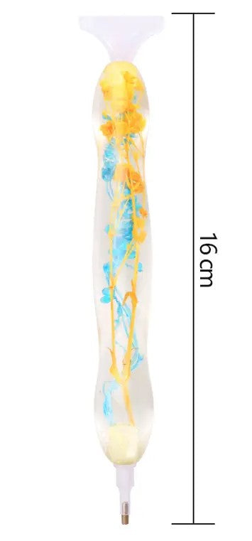 Ergonomic Resin Pen flowers