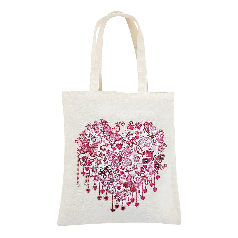 Diamond Painting Canvas Tas Wit