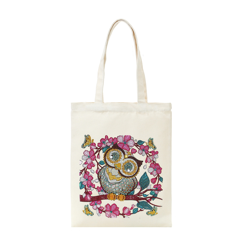 Diamond Painting Canvas Tas Wit