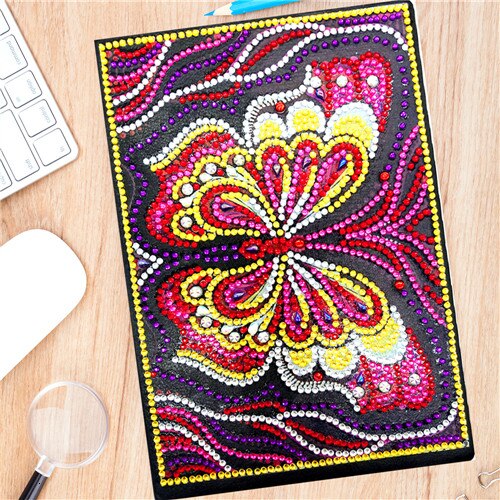 Notebook Butterfly Red/Yellow