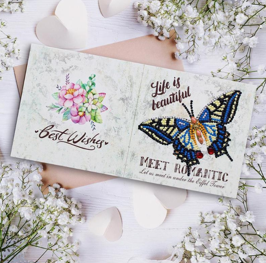 Greeting Card Life Is Beautiful Butterfly