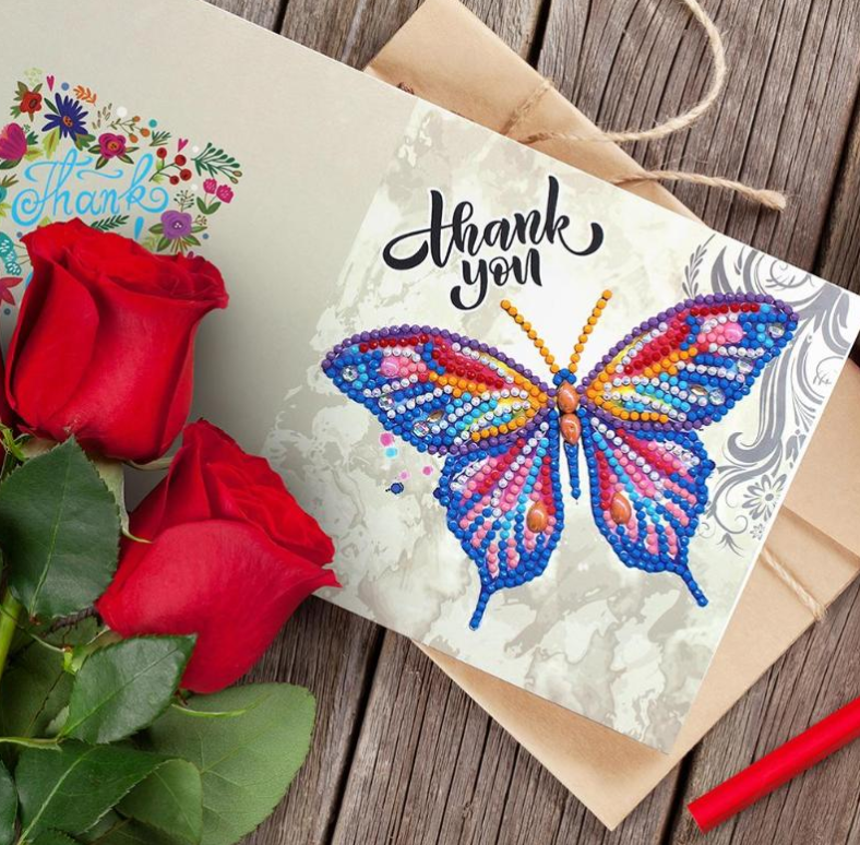 Greeting Card Thank You Butterfly