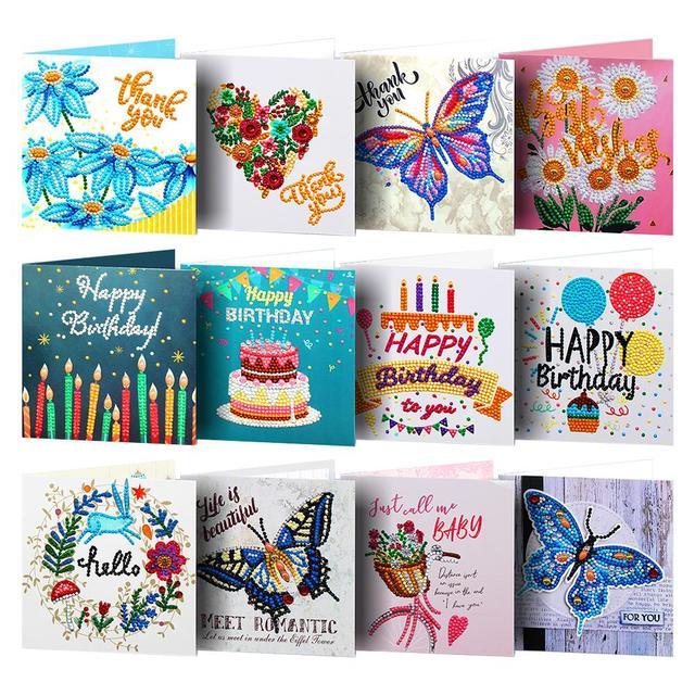 Greeting cards HKDZ03, 12 pieces