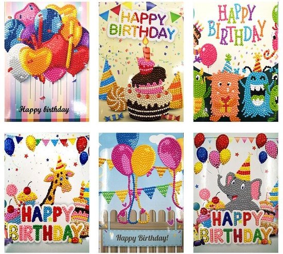 Greeting cards set 03, 6 pieces